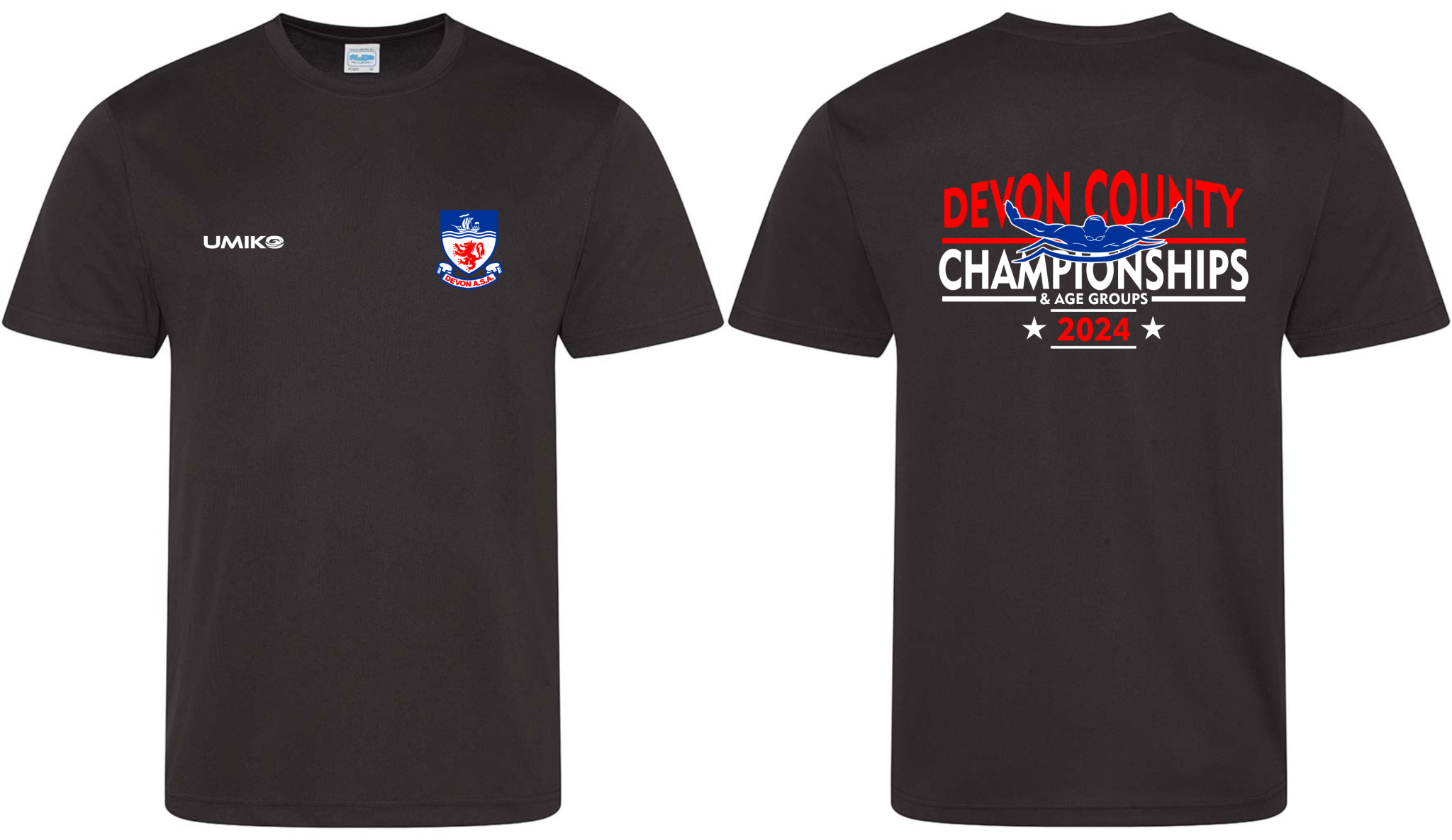 Devon County Championships 2024 Performance t'shirt Wyvern Swimwear