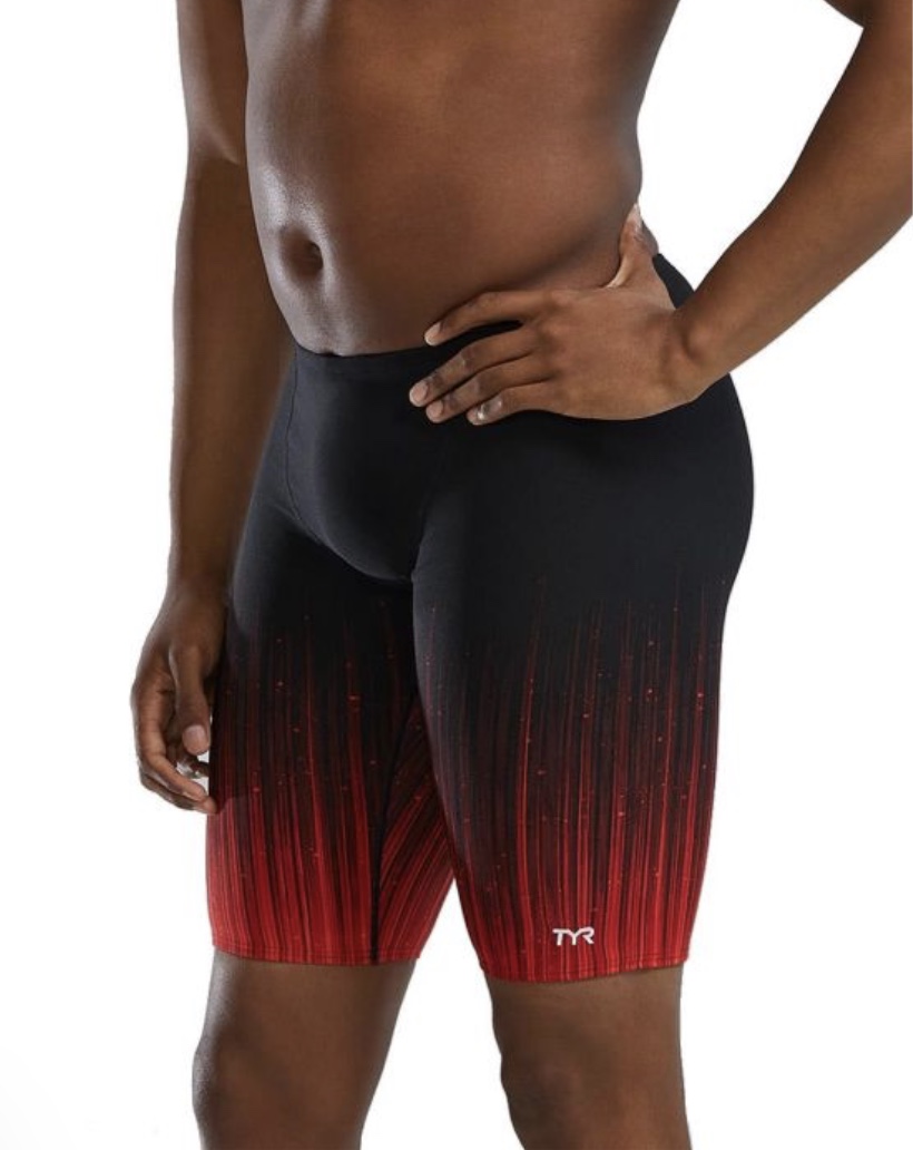 TYR Durafast Elite® Mens Jammers - Infrared- Red/Multi. TYR Mens Jammers.